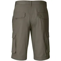 Mens Cargo Zip Off Pants Khaki Short Back